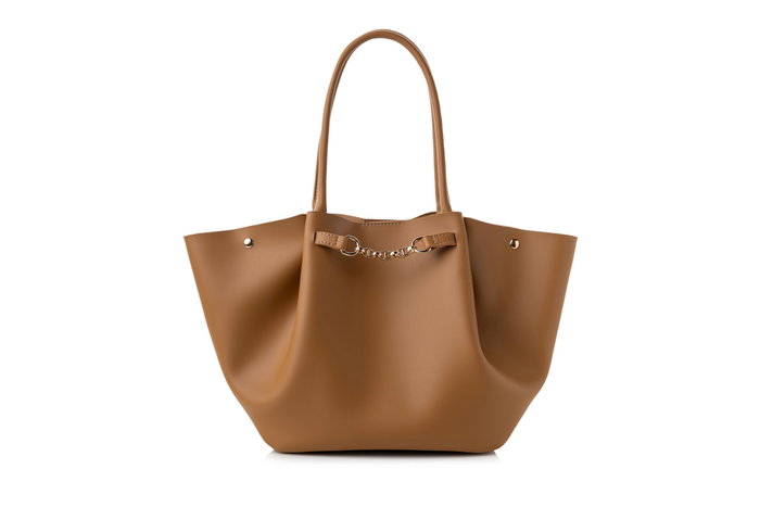 Lucky Bees 1249 Bolso Tote Mostaza Piel de Polivinilo 28x10x17 cm